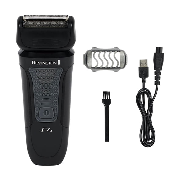 REMINGTON F4 Style Series Men's Electric Foil Shaver, Cordless Rechargeable, Wet & Dry, Pop-Up Trimmer, Black