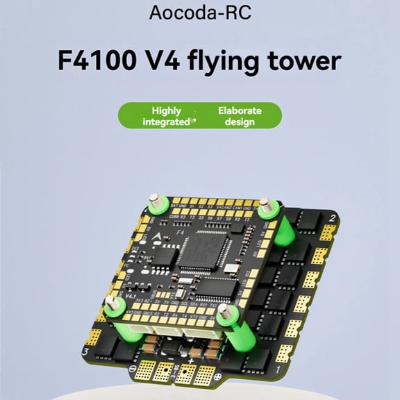 F4100 V4 FPV Stack FC&ESC F405 V4 Flight Controller 100A AM32 3-8S ESC DSHOT600 for FPV Racing Drone