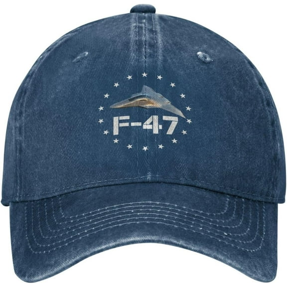 F47 Fighter Jet Hats Pro th President F47 Jet Fighter Aircraft Retro Denim Cap