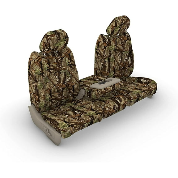F486 2014 Ford F150 & 2015-2021 F250-F550 Front 40/20/40 Split Seat with Opening Center Console and Opening 20 Section Seat Bottom in DS1C Camouflage Endura