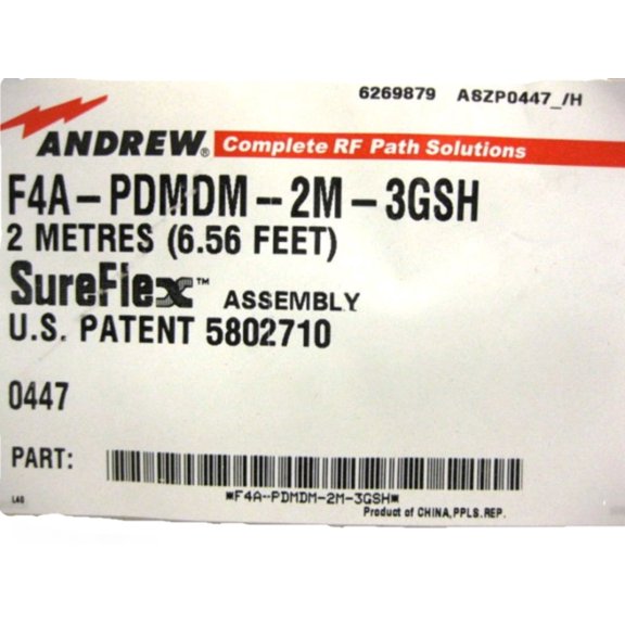 F4A-PDMDM-2M-3GSH Sureflex Assembly Cable CABLE 6.56FT
