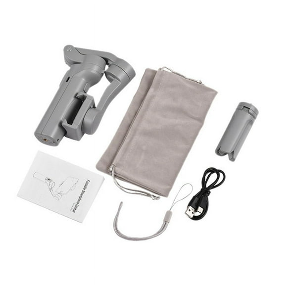 F5 3- Handheld Stabilizer with Face Tracking for Short Video and Vlog Portable and Foldable Gray