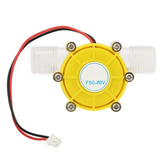 F50 80V Micro-Hydro DC Water Generator Flow Pump Turbine Hydroelectric Power Energy Generator,1 * F50 80V Micro-hydro DC Water Generator,White & Yellow