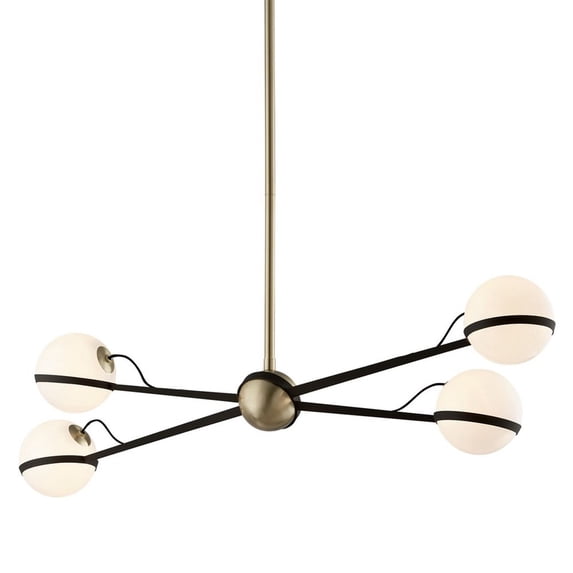 F5307-TBZ/BBA-Troy Lighting-Ace-4 Light Island-17 Inches Wide by 14.25 Inches High