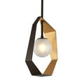 thumbnail image 1 of F5523-BRZ/GL/SS-Troy Lighting-Origami-4W 1 LED Small Pendant-11.5 Inches Wide by 24 Inches High-Bronze Finish, 1 of 4