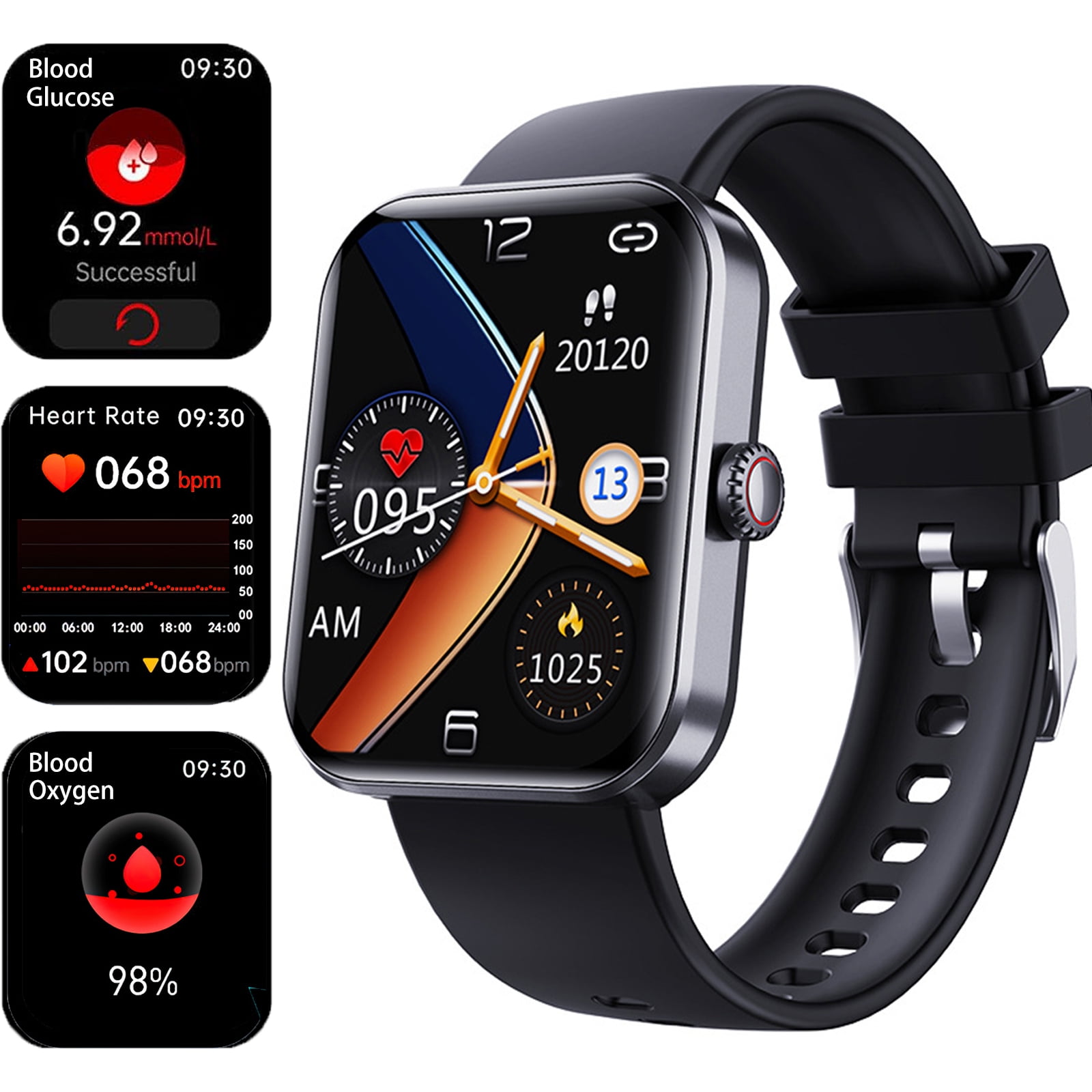 F57l Smart Watch Fitness Tracker with Blood Pressure Blood Oxygen Body