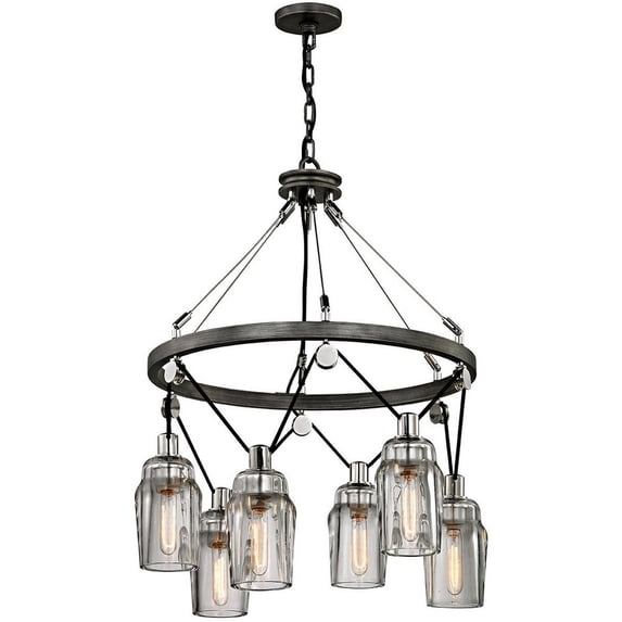 F5996-Troy Lighting-Citizen-6 Light Medium Pendant-25 Inches Wide by 33.25 Inches High -Traditional Installation
