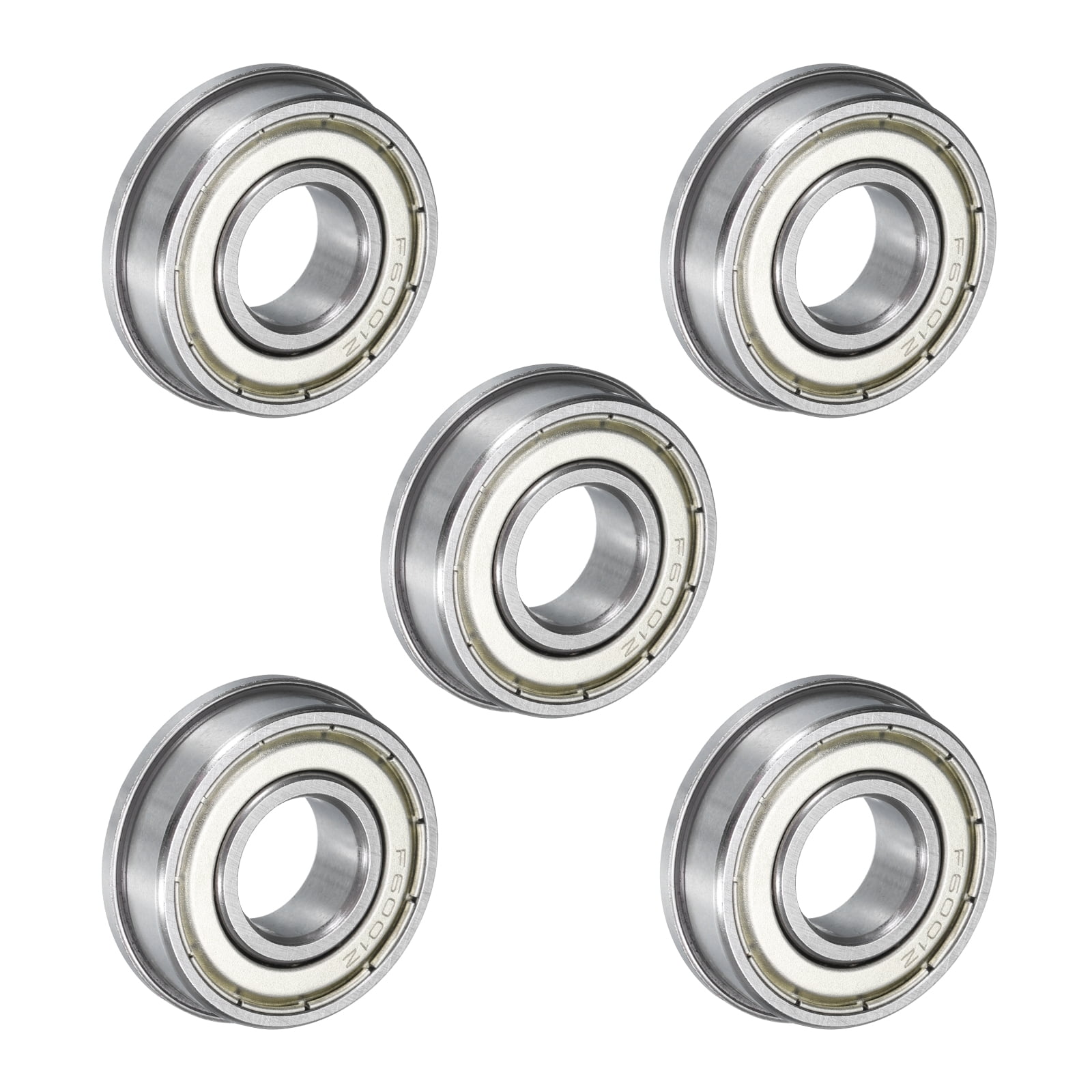 10 Cuscinetti Flangiati Schermati F6001zz - 12x28x8 Mm - Acciaio Per Cuscinetti - Nuovi