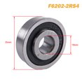 F62022RS Flange ABEC1 Deep Groove Garden Trolley Ball Seal