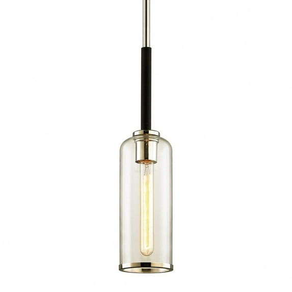 F6273-TBK/PN-Troy Lighting-Aeon-1 Light Pendant-5.5 Inches Wide by 20 Inches High