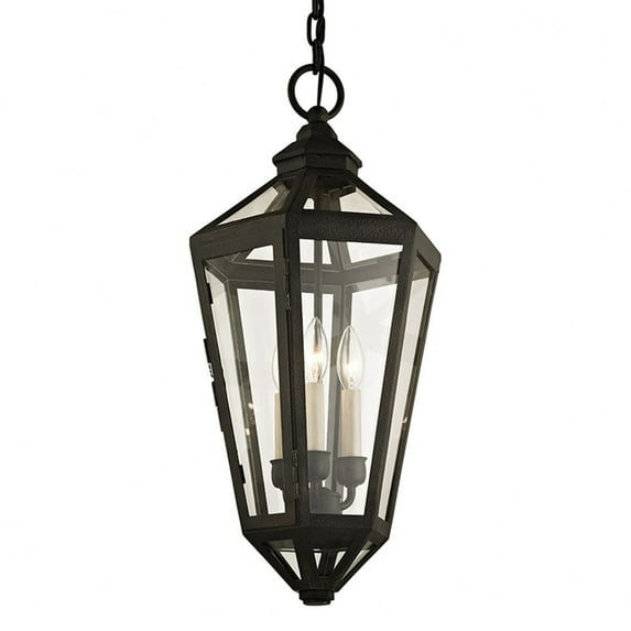 F6377-VBZ-Troy Lighting-Calabasas-3 Light Outdoor Pendant-11.5 Inches Wide by 25.25 Inches High