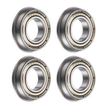 10x FR188ZZ Flange Bearings – 1/4x1/2x0.19 Inch Shielded Deep Groove ABEC1