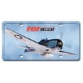 thumbnail image 1 of F6F Hellcat Aviation License Plate - Black - 6in. x 12in., 1 of 1