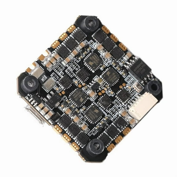 F7 35A AIO Flight Controller STM32F722 Onboard MPU6500 Gyroscope 25.5x25.5MM BLHELIS 3-6S for RC FPV Racing Drone,1 * AIO Flight Controller,Black