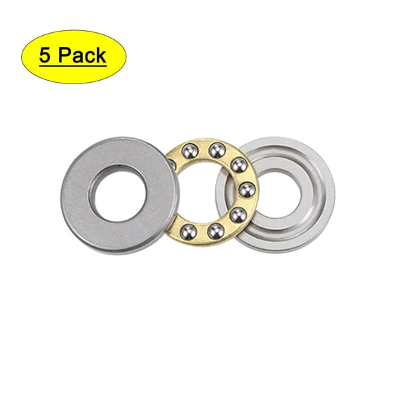 F8-19M Miniature Thrust Ball Bearings 8mmx19mmx7mm Chrome Steel with Washers 5 Pcs