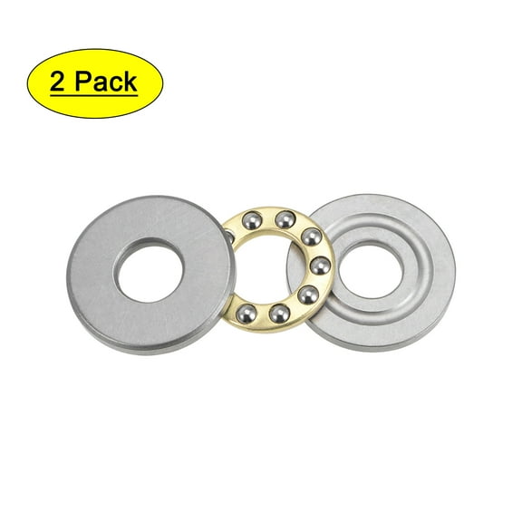 F8-22M Miniature Thrust Ball Bearings 8mmx22mmx7mm Chrome Steel with Washers 2 Pcs
