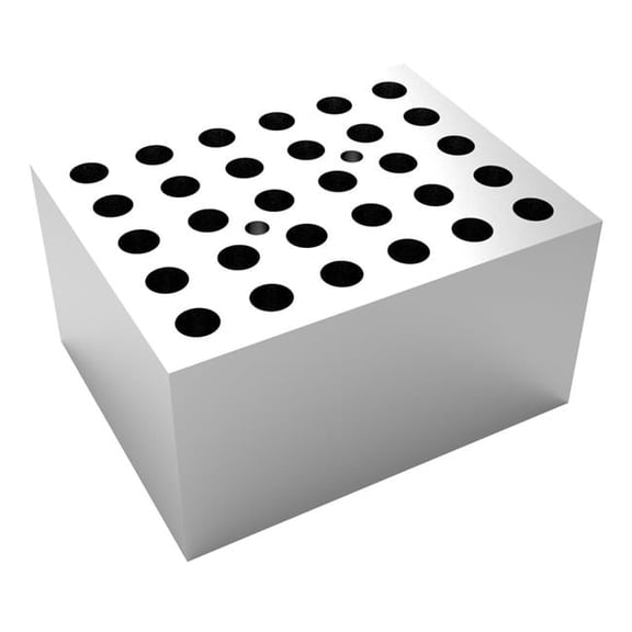 F8.3 mm x 48.4 mm Round Tube Dry Bath Block - 30 x 6 mm