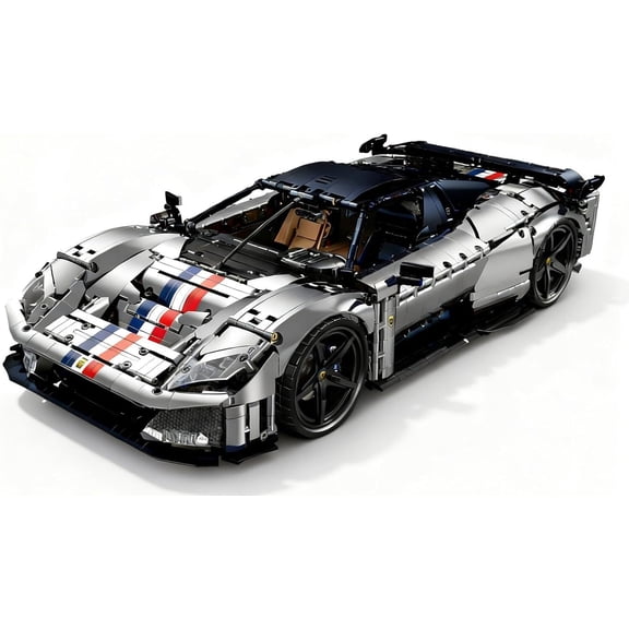 F80 Hypercar Building Set, 1:8 Scale Advanced Collectible Car Model Set for Adults Racing Fans, Hybrid Sports Car with Realistic Details (4703 PCS, A-Y18004)