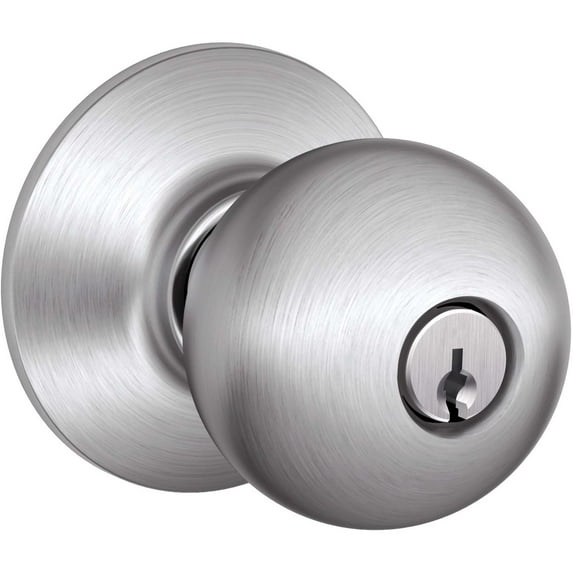 F80CSVORB626 Satin Chrome Orbit Storeroom Autolock Knob