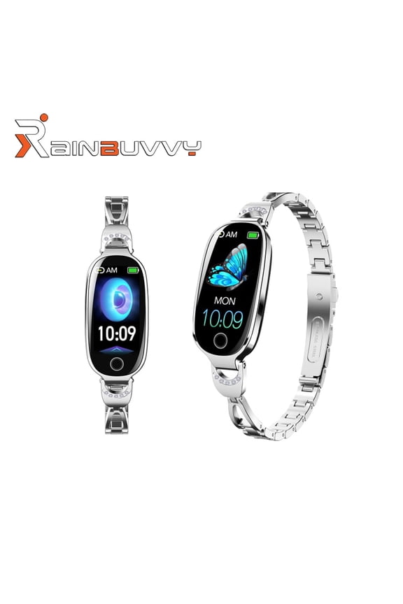 F81 Women's Fashion Smartwatch 1.1-inch Bluetooth 5.3 90mAh iOS/Android System Compatible Health Tracking Sports Watch Gold