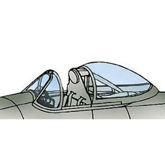 F8F Bearcat Vacuform Canopy x2 for Testors, Hawk kit (1/48 model kit accessory)