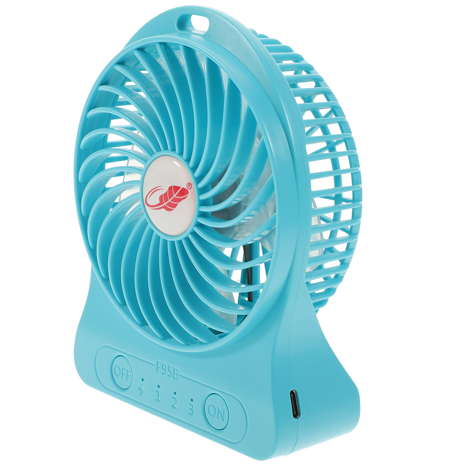 F95B Portable USB Rechargeable 3Level Adjustable Mini Electric Fan