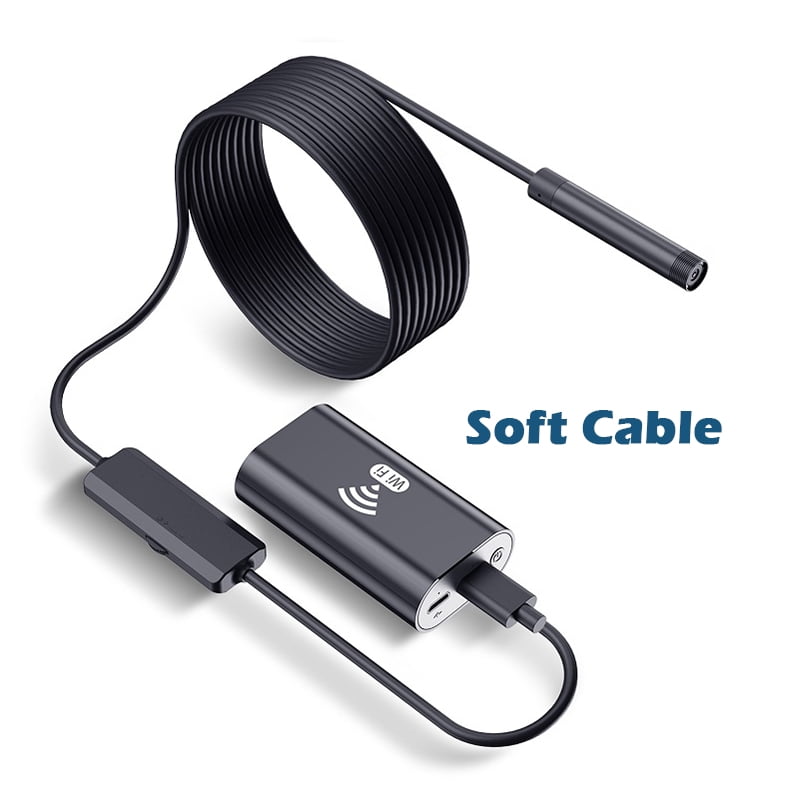 F99 8mm lens hd720p wifi endoscope camera soft hard wire ip67