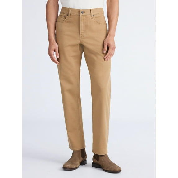 Free Assembly Men's Modern Straight Five Pocket Pants, Waist Sizes 30-42