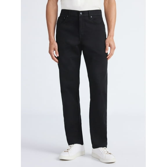 Free Assembly Men's Modern Straight Five Pocket Pants, Waist Sizes 30-42