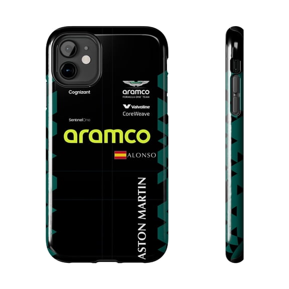 FA ALO AMR Racing US GP race suit 2025 Formula racing Tough Phone Case - iPhone 11
