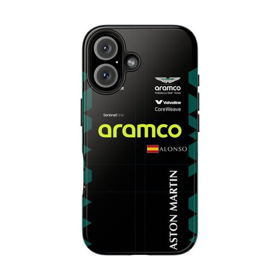 FA ALO AMR Racing US GP race suit 2025 Formula racing Tough Phone Case - iPhone 16