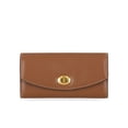 thumbnail image 1 of Free Assembly Women's Faux Leather Clutch Wallet, Autumn Brown, 1 of 4