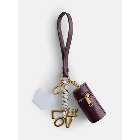 Free Assembly Women's Lipstick Holder Handbag Phone Charm, Chianti
