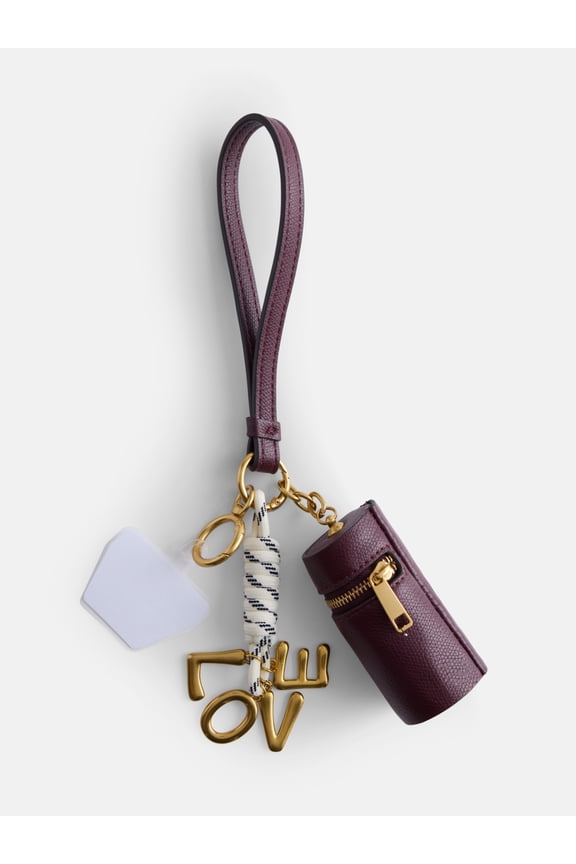 Women's Lipstick Holder Handbag Phone Charm, Chianti