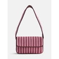 thumbnail image 1 of Free Assembly Women's Beaded Striped Flap Shoulder Bag, Pink, 1 of 6