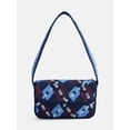 thumbnail image 1 of Free Assembly Women's Beaded Argyle Flap Shoulder Bag, Blue, 1 of 6