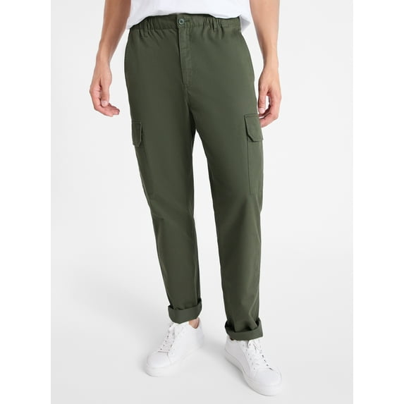 Free Assembly Men's Cotton Cargo Pants, Sizes XS-3XL