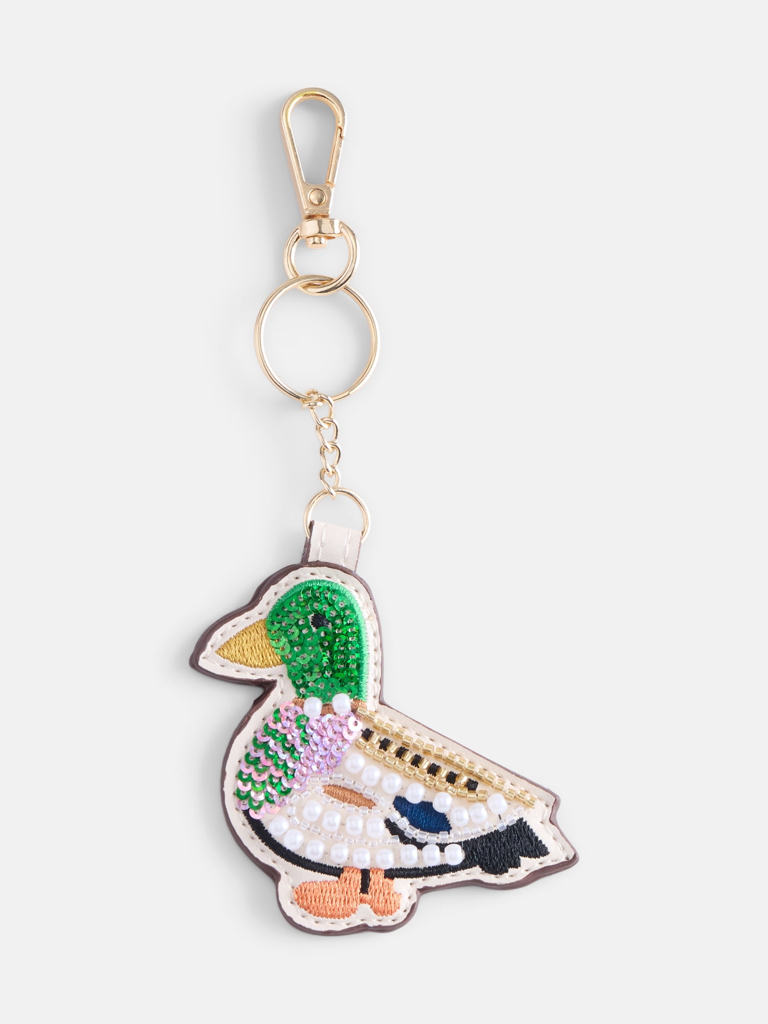 Free Assembly Women's Beaded Duck Bag Charm
