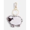 thumbnail image 1 of Free Assembly Women's Beaded Sheep Bag Charm, White, 1 of 3
