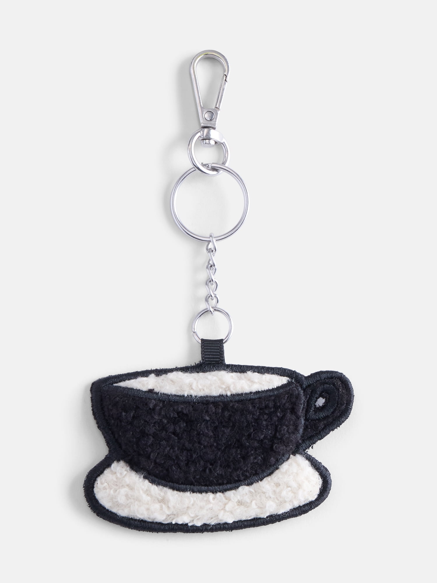 Free Assembly Women's Teacup Bag Charm, Black