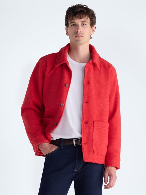 Men's Button Front Chore Jacket, Sizes S-3XL