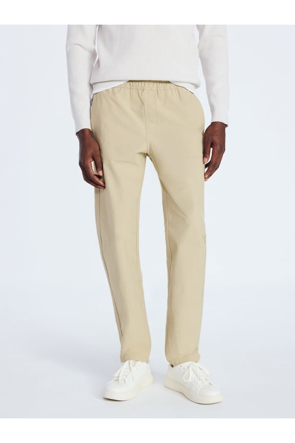 Men's Straight Fit Tapered Leg Pull On Commuter Pants, Sizes S-3XL