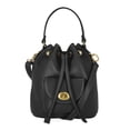 thumbnail image 1 of Free Assembly Women's Faux Leather Drawstring Handbag, Black, 1 of 6