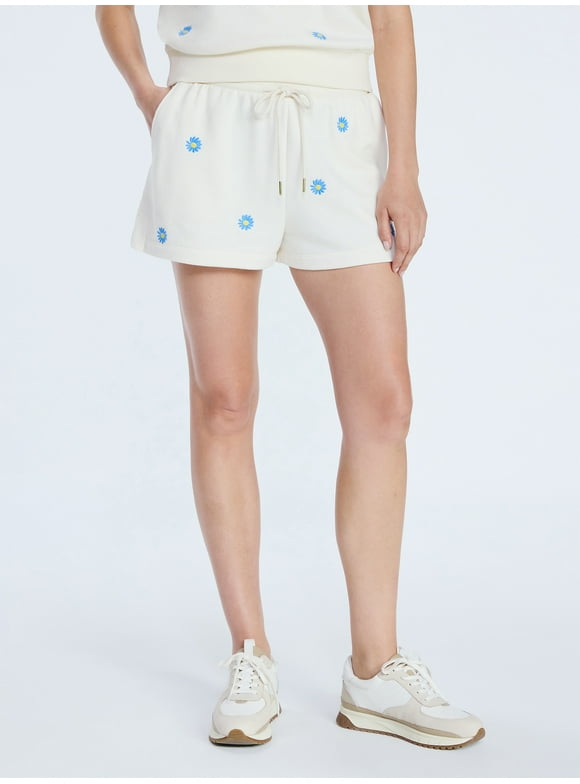 Women's Sweat Shorts with Side Slits, 2.25” Inseam, Sizes XS-XXL