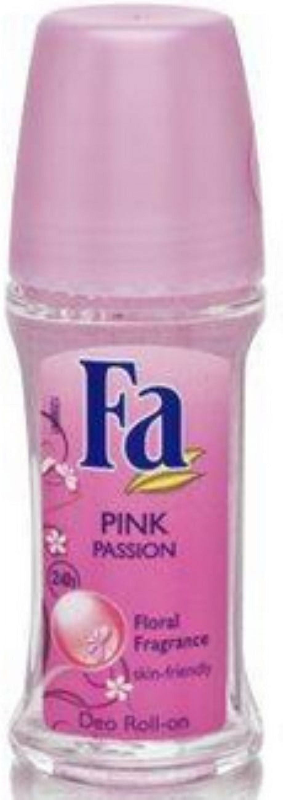 FA Hour Roll-On Deodorant, Pink Passion 1.7 oz - (Pack of 4)