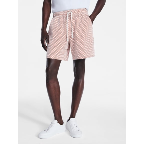 Free Assembly Men's Jacquard Shorts, 7" Inseam, Sizes S-3XL