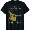 thumbnail image 1 of FA LA LA Cockatiel Scream Birb Memes Parrot Ugly Christmas T-Shirt, 1 of 5