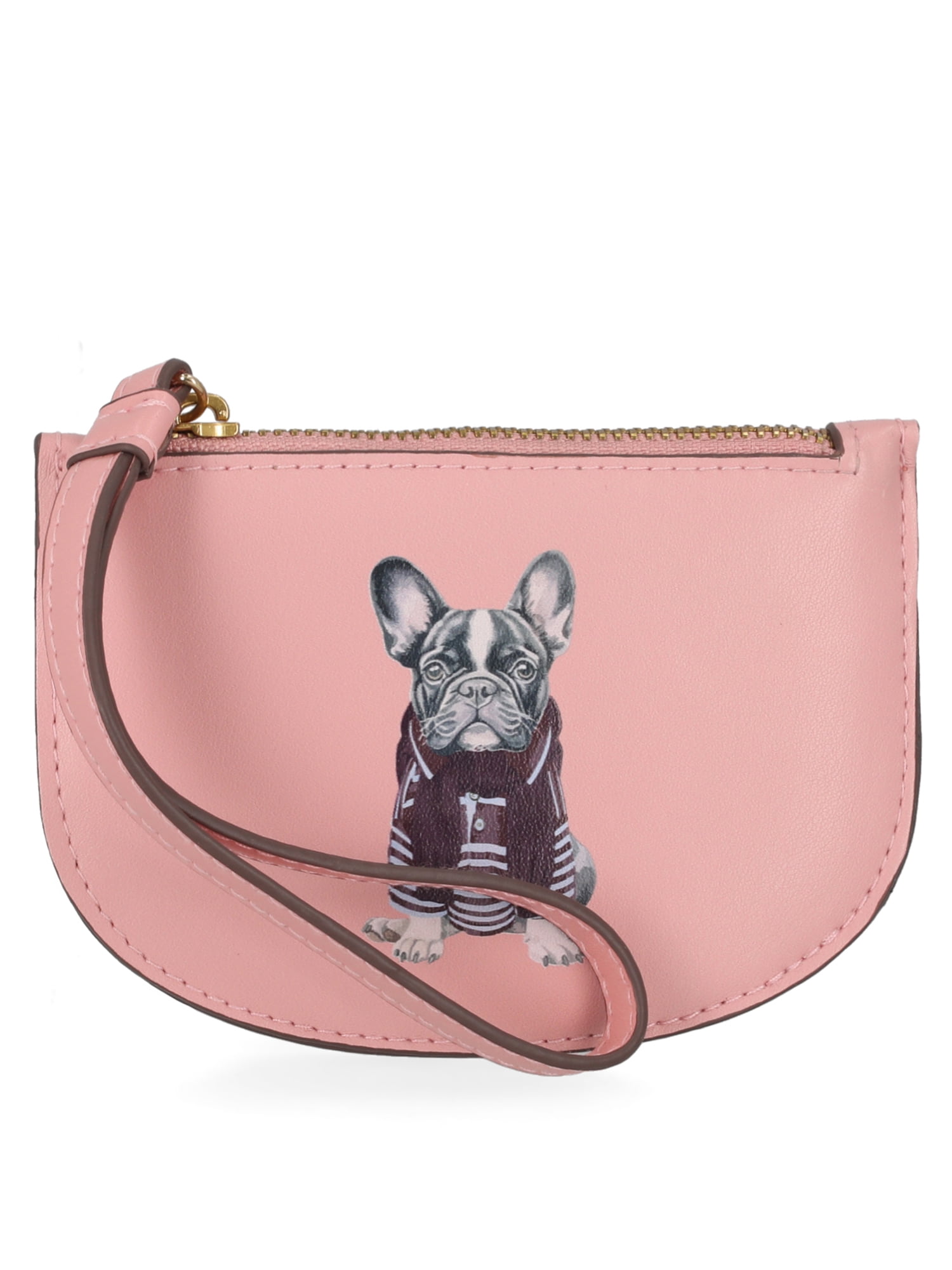 Free Assembly Women's Wristlet Wallet, Dusty Rose Print