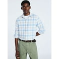 thumbnail image 1 of Free Assembly Men's Button Front Flannel Shirt with Long Sleeves, Sizes S-3XL, 1 of 7