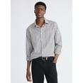thumbnail image 1 of Free Assembly Men's Button Front Poplin Oxford Shirt with Long Sleeves, Sizes XS-3XL, 1 of 5